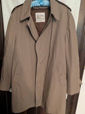vintage khaki London Fog Maincoat trench coat